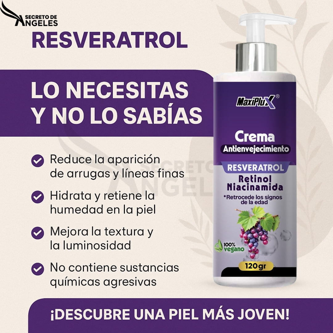 Crema Resveratrol Antienvejecimiento